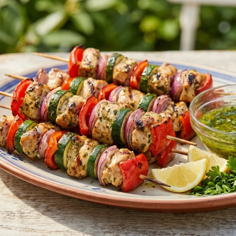 Grilled Lemon Chicken Kebabs